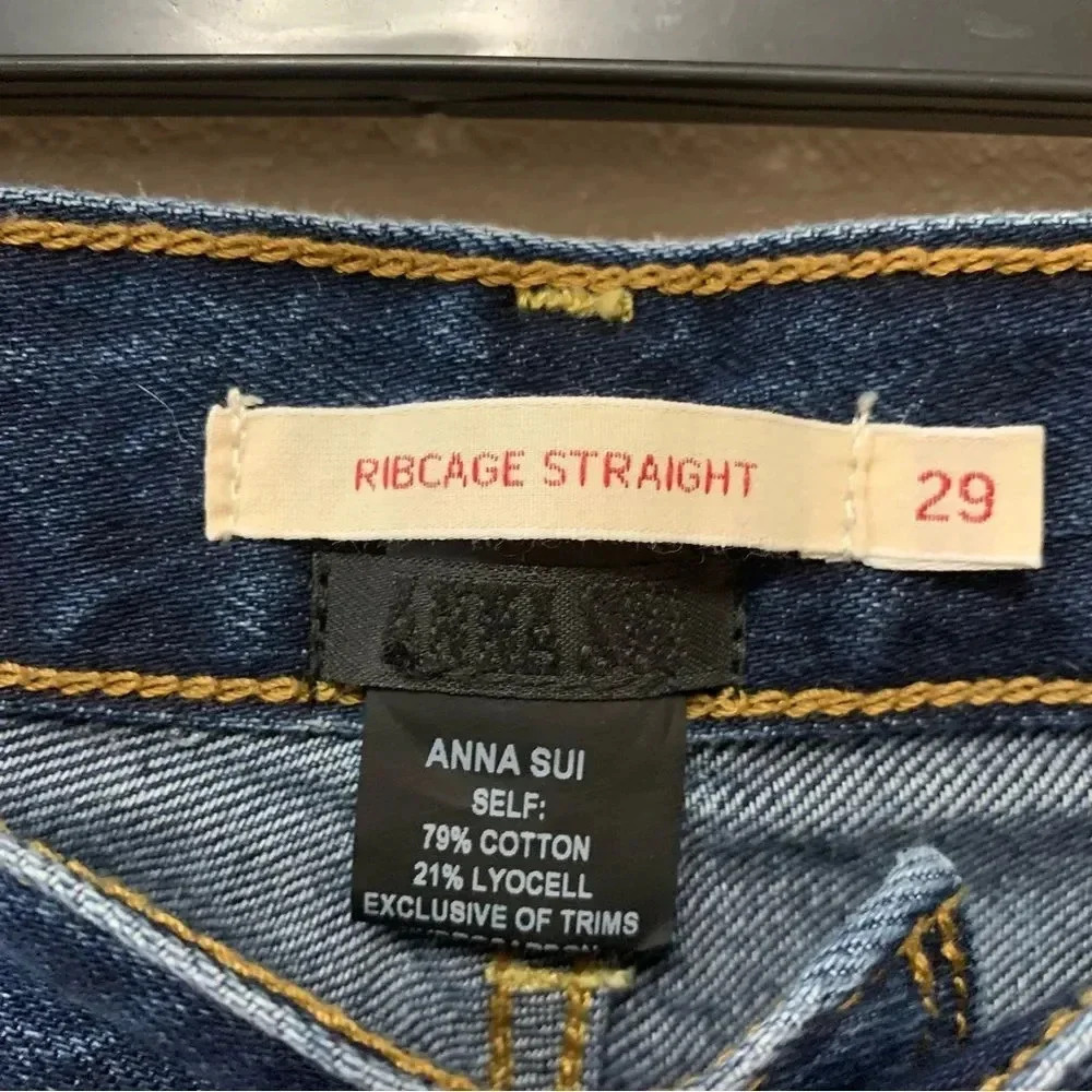 Levi’s x Anna Sui Trimmed Jeans Size 29 - Picture 5 of 11